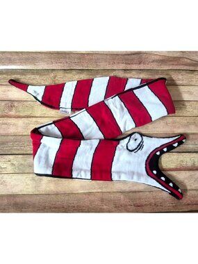 Rare Official Tim Burton Labyrinth Mexico City Sandworm Scarf Beetlejuice Red